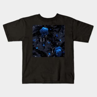 Blue Roses Kids T-Shirt